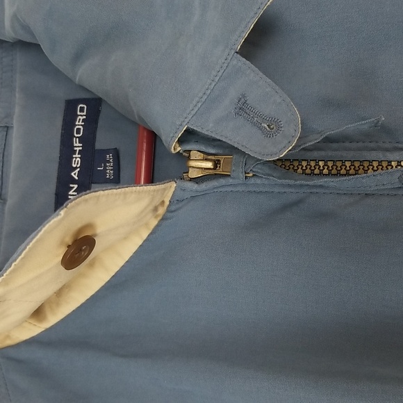 John Ashford sz L blue jacket fully lined with 2 pockets on front - Picture 5 of 10